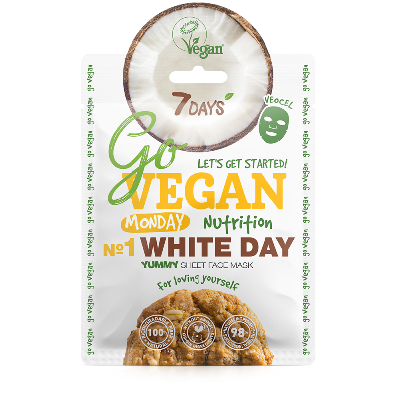 GO VEGAN MONDAY FACE MASK